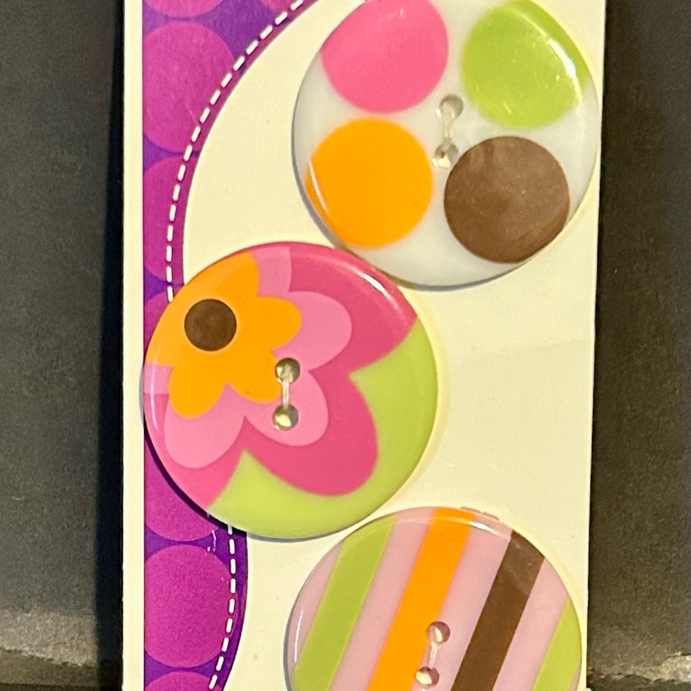 Colorful Vintage “Y2K” Era Button Set